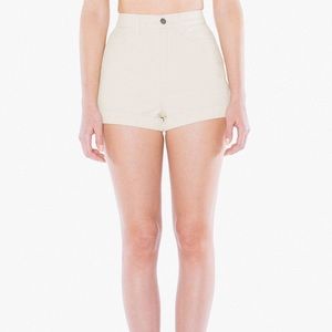 American apparel high waisted jean shorts